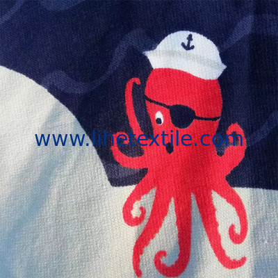 High quality soft children's poncho towel kids beach towel good water absorption poncho zip up hooded poncho for beach