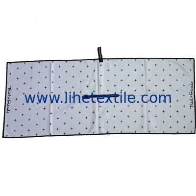Waffle white and black beach towel printed large size beach towel