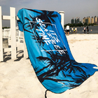 Microfibre quick dry custom printed suede microfiber sublimation beach towel double side printed sand free beach towel
