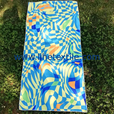 2022 hot sale yellow  microfiber terry oversized beach towel