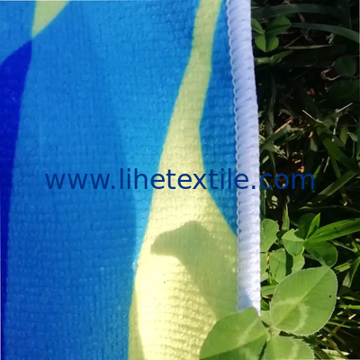 2022 hot sale yellow  microfiber terry oversized beach towel