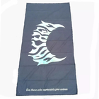 promotion custom logo  printed  microfiber suede beach towel