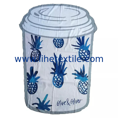 Recycled custom double side print microfiber suede towel