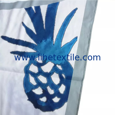 Recycled custom double side print microfiber suede towel