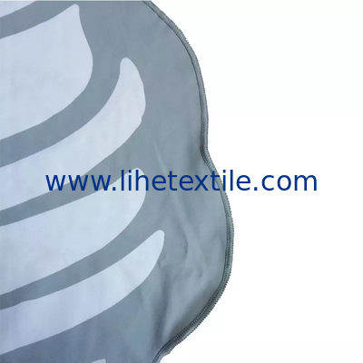 Recycled custom double side print microfiber suede towel