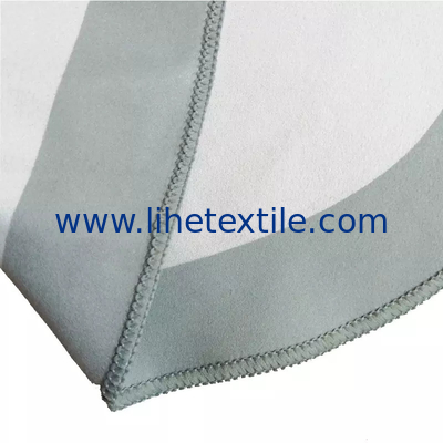 Recycled custom double side print microfiber suede towel