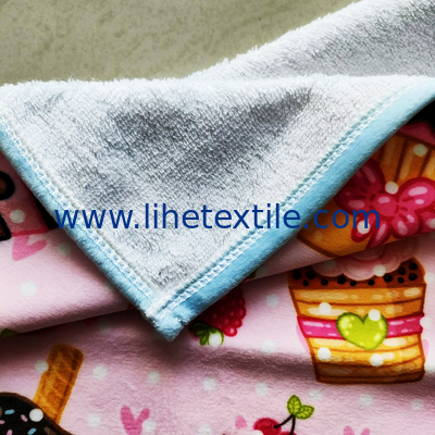 Custom Personalized Reactive Printed 100% Cotton Fabric Rectangle  Beach towel