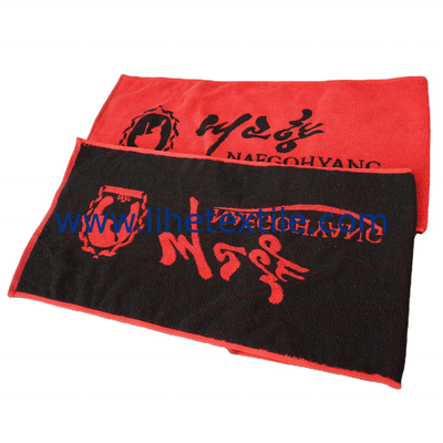 Personalised Custom 100%cotton Woven Beach Towels Jacquard Sports Towel