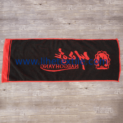 Personalised Custom 100%cotton Woven Beach Towels Jacquard Sports Towel