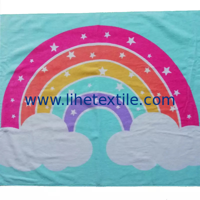 Personalised 100% cotton printed with logo kids beach towel