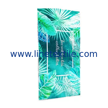 Promotional Quick Dry Sand Free Digital Photo Printed Microfiber Custom Beach Towel With Logo