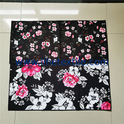 400gsm heavy luxury sublimated beach towel custom printed flower small beach towel