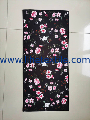 400gsm heavy luxury sublimated beach towel custom printed flower small beach towel