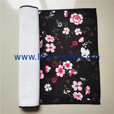 400gsm heavy luxury sublimated beach towel custom printed flower small beach towel