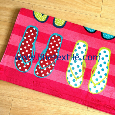 Eco friendly custom print beach towels with logo