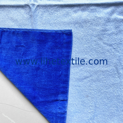 100% cotton sublimation blue beach towels with logo printed beach towel