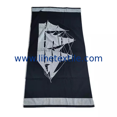 Wholesale 100% cotton jacquard light weight beach towel