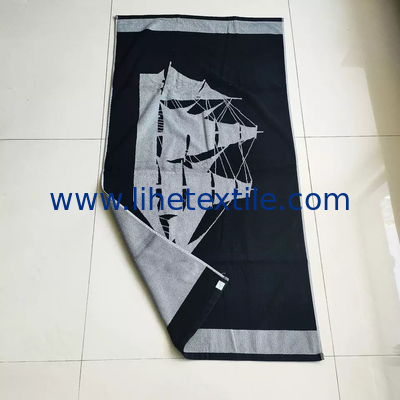 Wholesale 100% cotton jacquard light weight beach towel