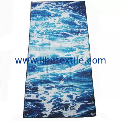 Recycled eco friendlyl Waffle Printed Sand Free Beach Towels with Custom printed