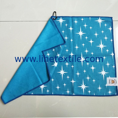 summer microfiber sports Double -sided printing towels with logo custom