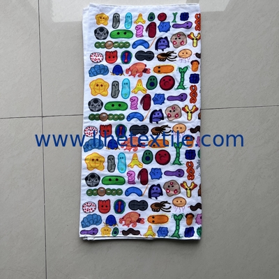 luxury 100% cotton sublimation beach towels with logo custom print