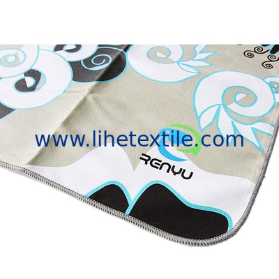 Custom Microfiber Suede Beach Towel with Bag