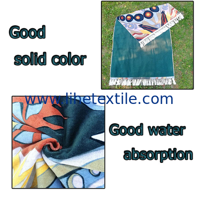 High quality yarn-dyed printing luxury beach towels kids cotton beach towel