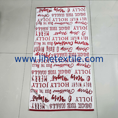 Colorful Yarn Dyed  jacquard Towel  Custom Logo Cute Pattern Beach Towel