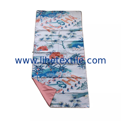 Custom printing low moq quick dry sublimation OEM microfiber beach towel