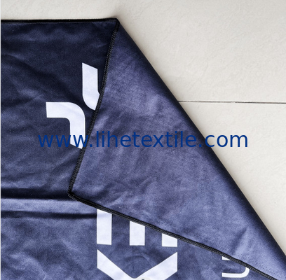 Custom Printed Quick Dry Microfiber Suede beach towel with logo