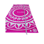 High quality custom printed cotton pink  beach towel with logo