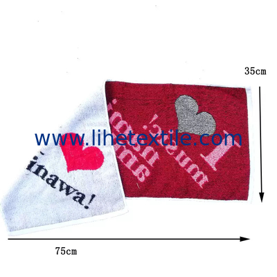 2022 hot sale red luxury heavy custom jacquard beach towel