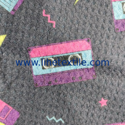 100% microfiber waffle sport  sand free towel with logo custom print