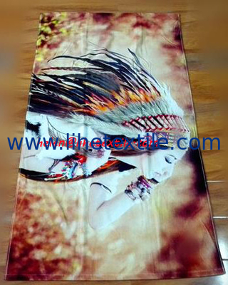 photo printing beach towel , 100X180CM , 100% cotton