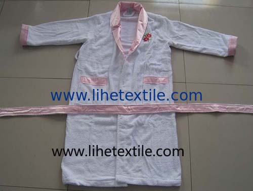 Adult Bath robe , bathshirt , 100% cotton , GSM 400, velour or loop
