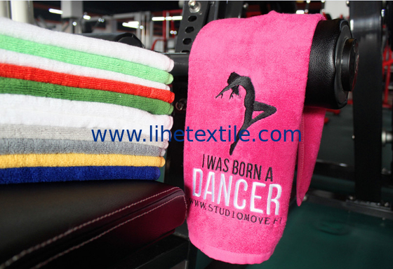 Low Price Advertising Gym Towels with custom embroidery logo custom color 100% cotton 35X75CM hand towel