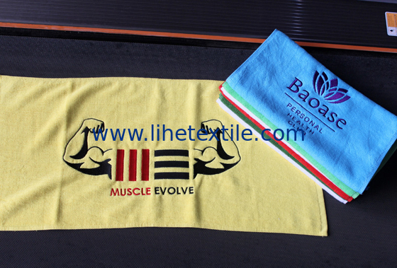 Low Price Advertising Gym Towels with custom embroidery logo custom color 100% cotton 35X75CM hand towel