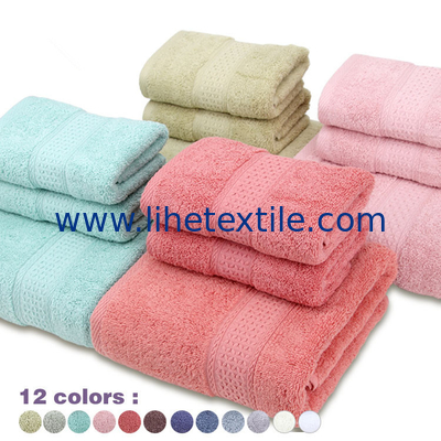 Custom Logo Embroidery 100% Cotton Bath Towels beach towel material