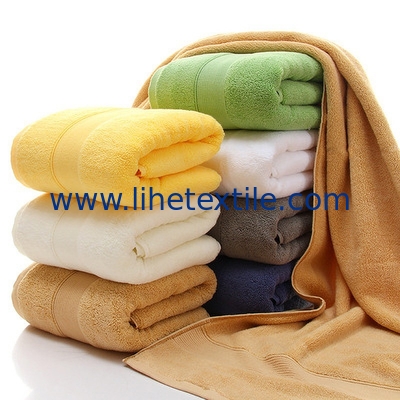 Customized wholesale 70*140cm logo embroidery fabric100% cotton bath towel set