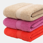 Luxury 100% cotton bath towel set with customized logo pattern