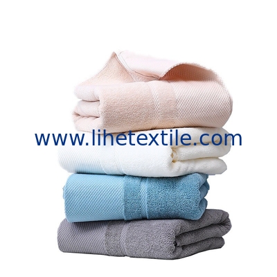 Customized logo 100% pure cotton embroidered thick bath towel