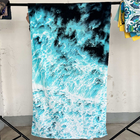 Customized Pattern Digital Printing 100% Cotton Beach Towel