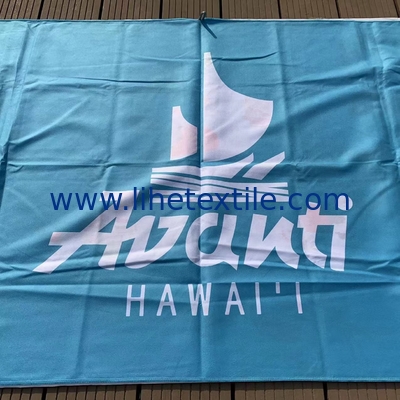 rPET Factory Custom Design Logo Double Sided Printing Biodegradable Waffle Towel Sand Free 100% Recycled Microfiber Beac