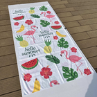 Beach towels with logo custom print Big Custom Brand Double sided printing beach towel