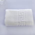 hotel supplies 100% cotton custom white jacquard hotel towel sets with logo
