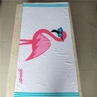 Hot sale 100%cotton printed  towel stripe beach towels with logo