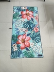 RPET recycled polyester material waffle fabric custom design double side printing beach towel