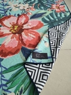 RPET recycled polyester material waffle fabric custom design double side printing beach towel