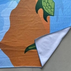 Oversized  kids eco friendly light weight print microfiber beach towel custom sand free beach towel