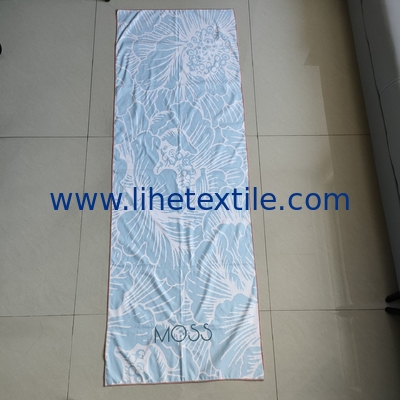 Manufacturer supply microfiber suede double side print swimming square sustainable custom beach towels wholesale